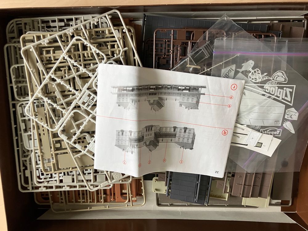 FALLER Grande Gare HO Maquette B 111 Bahnhof – Plastique Vintage
