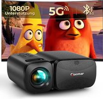 Tragbarer Projektor - 5G WiFi Bluetooth Beamer,Full HD 1080P