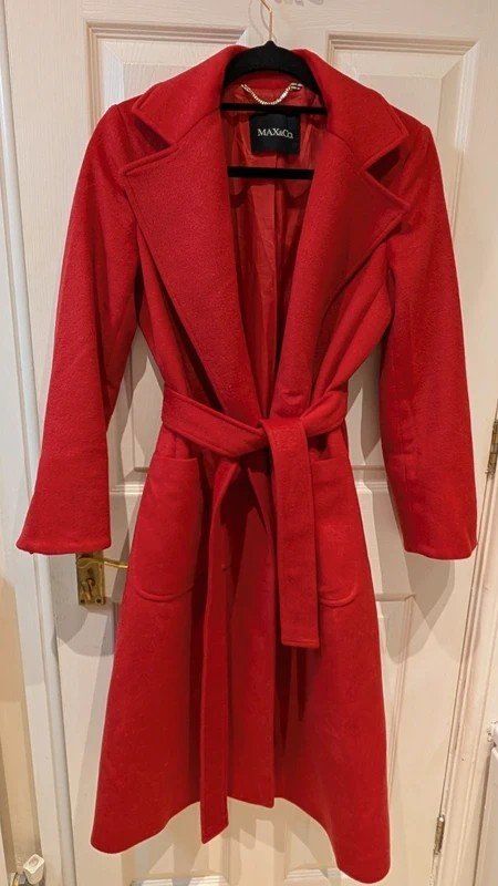 Max Mara Cappotti: Roter Wollmantel von Max&Co. Gr S – Usato da Zürich venduto da Elise9