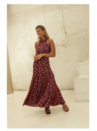 NEW WITH TAG Basyco 🇪🇸 Maxi Dress Halter Neck, M