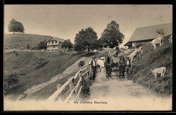 Cartoline postali: AK Menzberg, Alp Oberlehn – Usato da Berlin venduto da bartko-reher