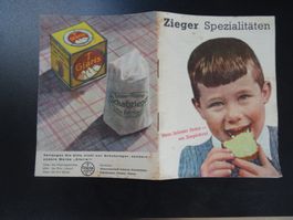 alte Rezept- und Werbebroschüre Zieger Spezialitäten GESKA