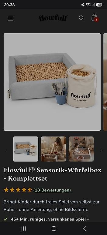Giochi: Flowfull® Sensorik-Würfelbox - Komplettset – Nuovo e nell'imballaggio originale da Versam venduto da Dani_sei 2