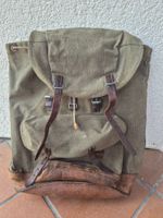 Rucksack Militär Canvas Leder, Jahr 1968