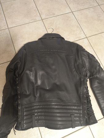 leder jacke geschnürrt spirit Motos 58-60 xxl