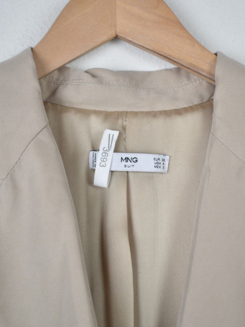 Mango Giacche: Mango Suit Blazer, Gr.36, beige, 70% Modal – Usato da Nürensdorf venduto da 2ND_STORY 4