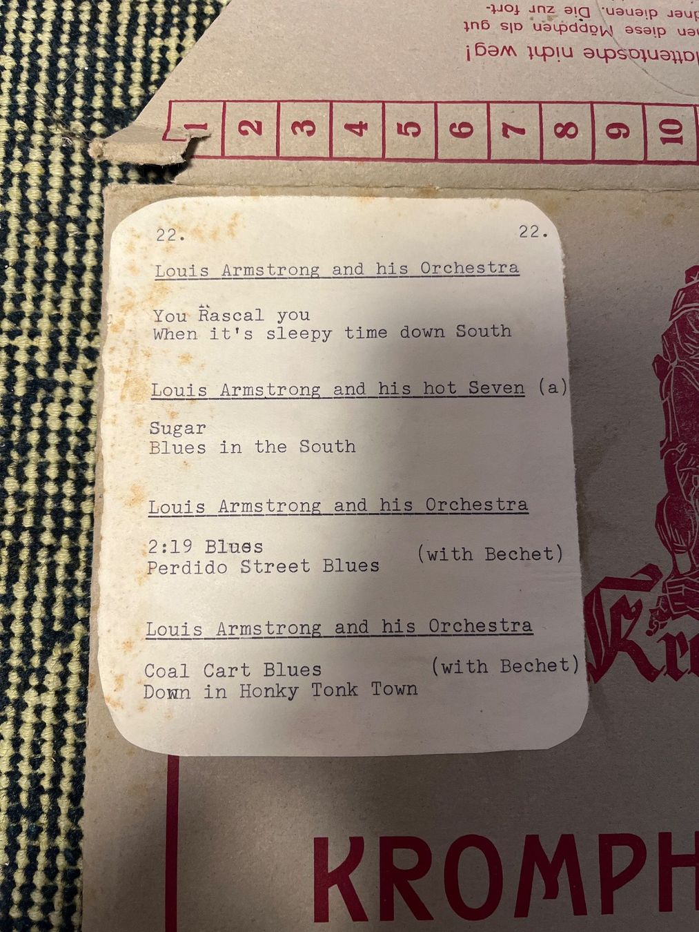 Dischi in vinile: Louis Armstrong Schellackplatten Konvolut – Usato da Hätzingen venduto da pflanzan222 1