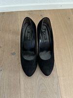Paul Green Wildleder Pumps Schwarz, Grösse 38,5