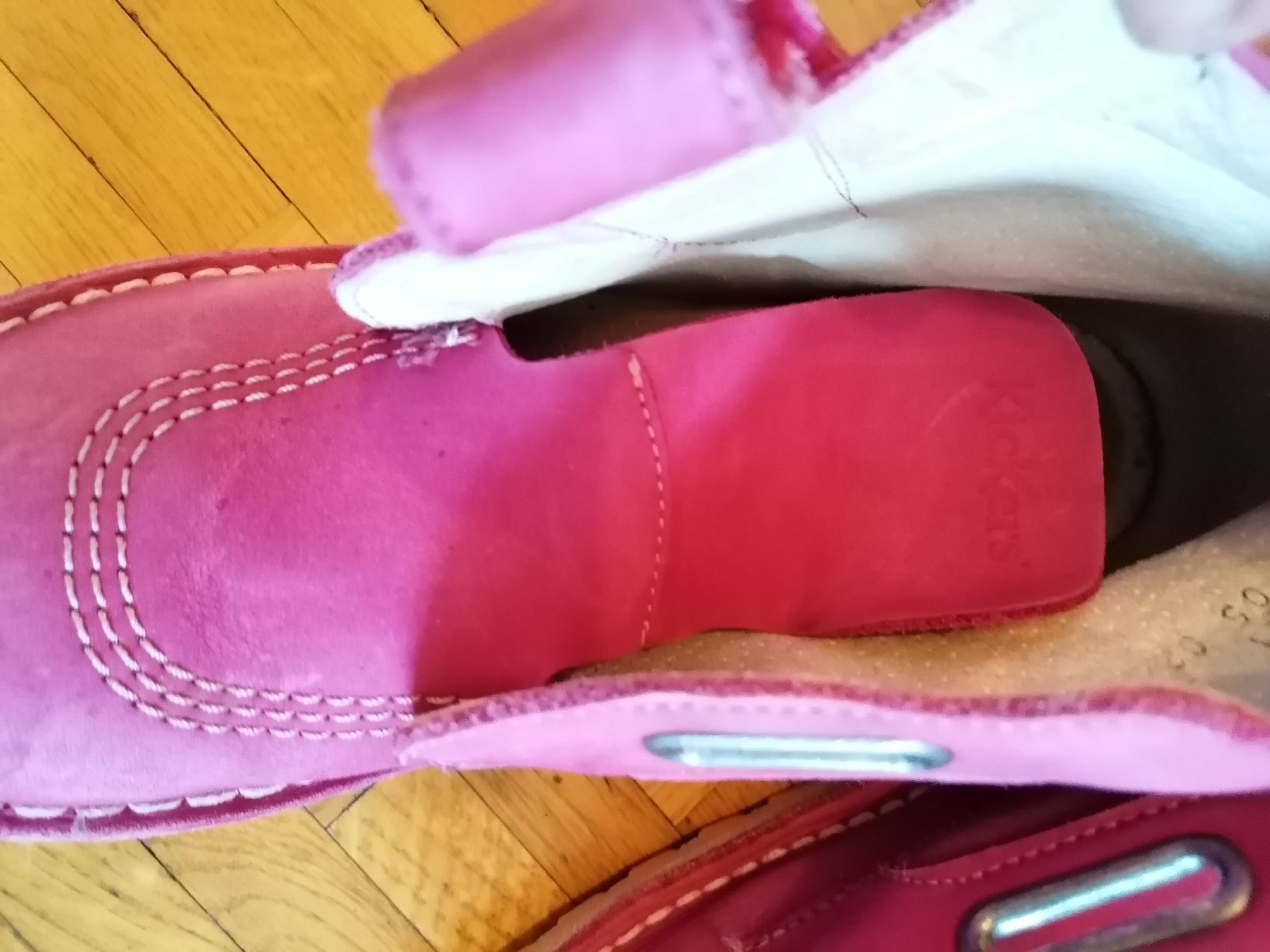 Kickers Scarpe per ragazze: Kickers rose cuir pointure 35 - 23cm – Usato da Le Mont-Pèlerin venduto da dundun1 6