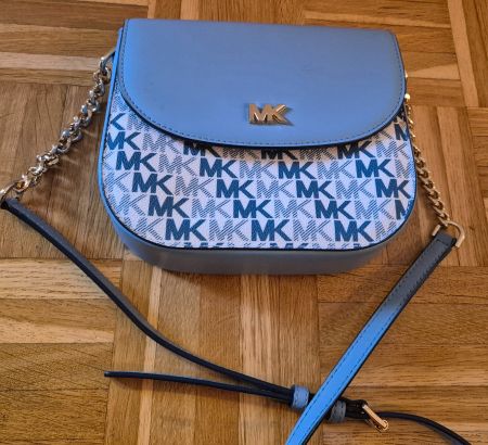 Michael Kors Damen Handtasche Hellblau Top Zustand - origina