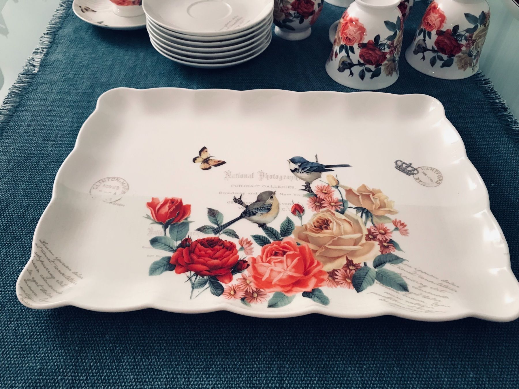 Tazze: 8 x Kaffeetasse mit Tablett – Nuovo e nell'imballaggio originale da Frauenfeld venduto da berk39 8