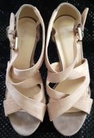 BELLE WOMEN Damen High Heels Peep Toe Sandalen Beige Gr.37