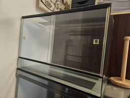 Terrarium Glas Schiebetüren, kaum gebraucht Top Zustand!