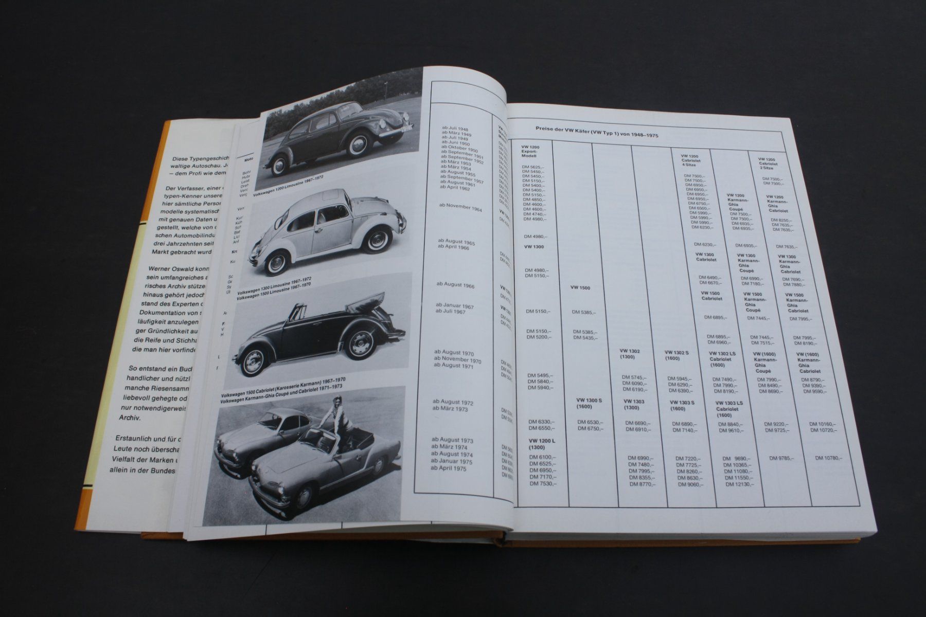 Libri: "Deutsche Autos 1945-1975" Werner Oswald Typenbuch Oldtimer – Usato da Egnach venduto da Cintegral 6
