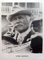 Patric Knowles (1911-1995) Schauspieler - Autogramm