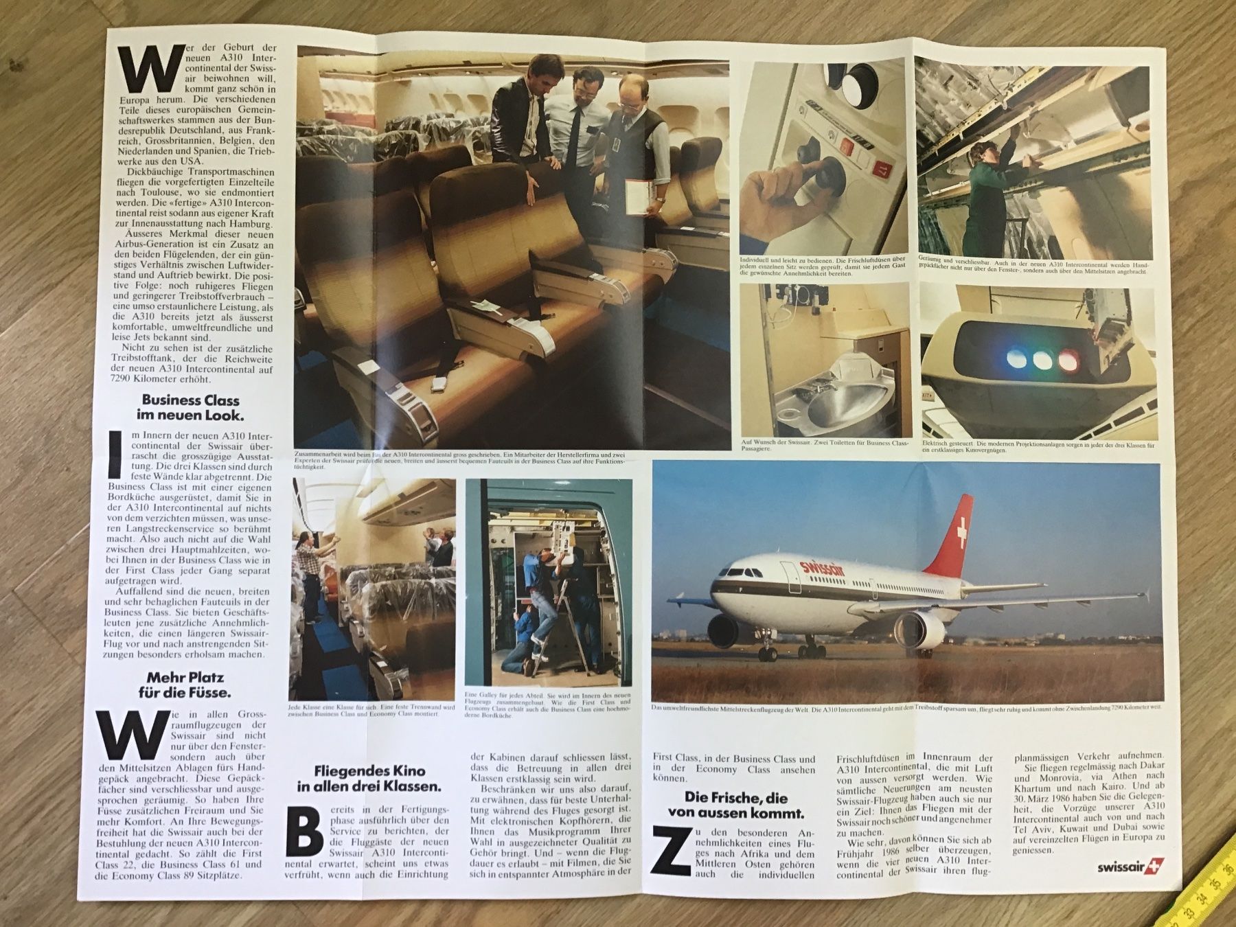 Poster & Bilder: Swissair A310 Intercontinental, Original Poster, Top! – Gebraucht aus Männedorf von Spezial-Modelle 2