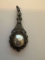 Silber Anhänger mit Perlen 800 uralt 