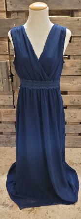 VILA Abendkleid in dunkelblau, Grösse 38
