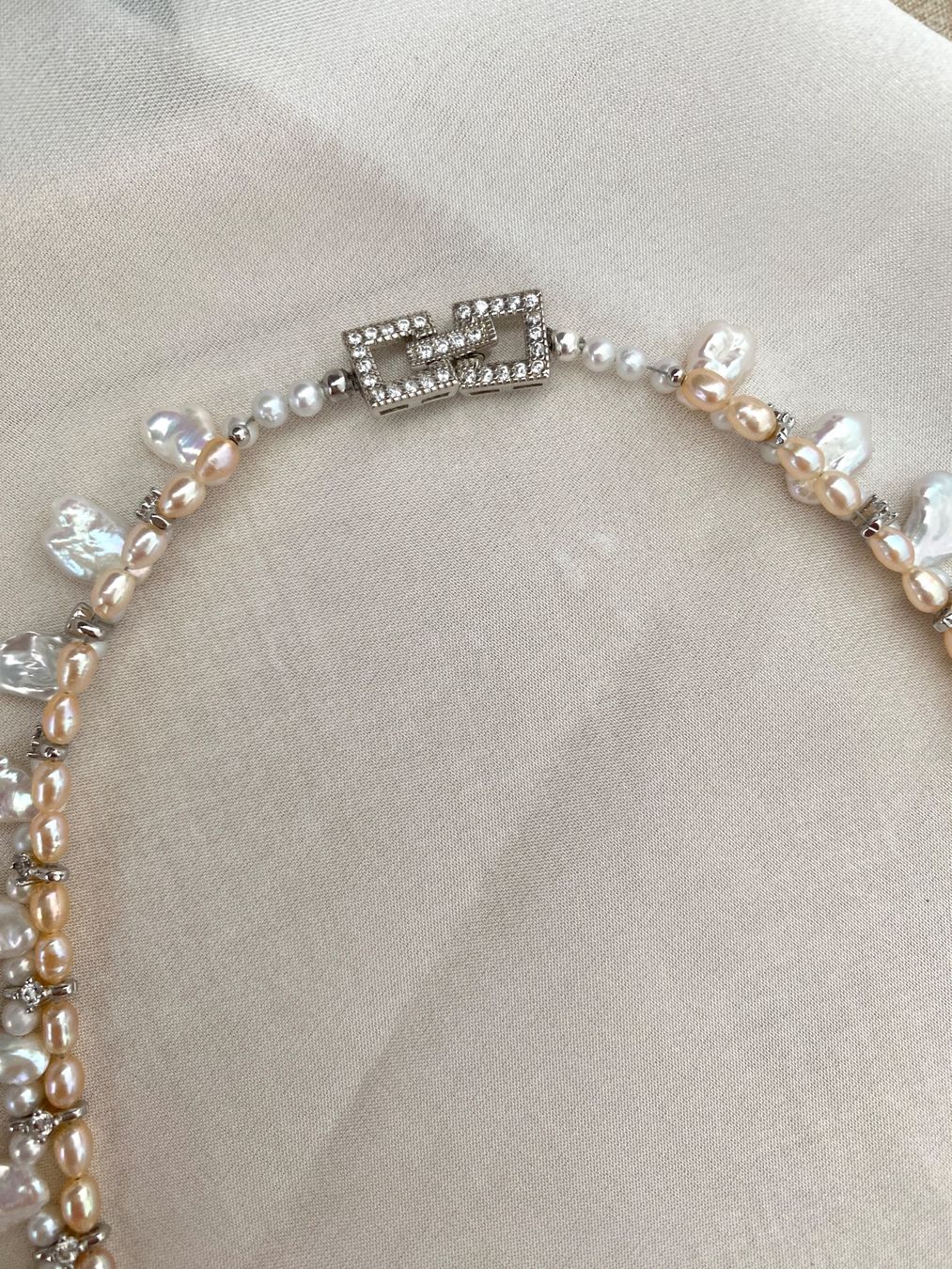 Catenine: Barock Perlen Kette / echte Süßwasserperlen – Nuovo e nell'imballaggio originale da Sarnen venduto da Yingsperlen4 2
