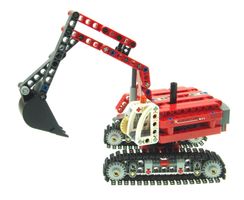 Grubenbagger aus Lego Technik Baumaschinenset 42023-1