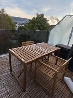  Gartentisch + 2 Stühle  Holz