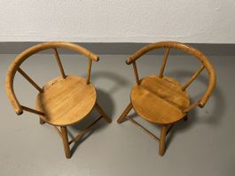2x Vintage original Naether Kinderstuhl Puppenstuhl 38x44x30