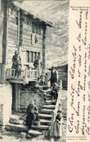 Saas Grund   VS  -    Oberwalliser Familie      um  1 9 0 2