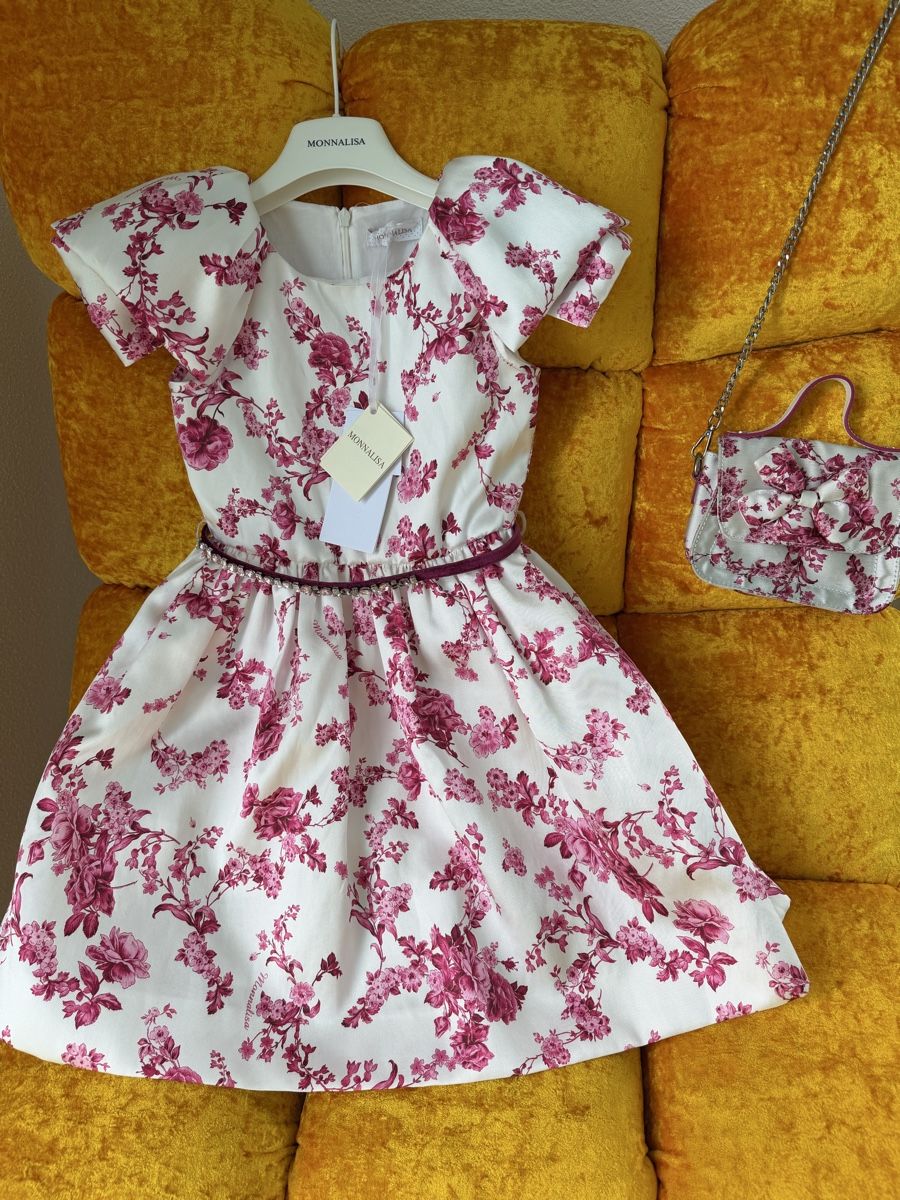 Monnalisa Vestiti & Gonne: Kleid mit Tasche Monnalisa, 8 J. – Nuovo (secondo la descrizione) da Zumikon venduto da DamenFashionShop 2