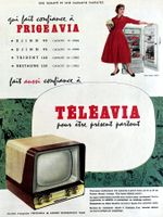 Téléavia Fernsehen -  Alte Werbung / Ancienne publicité 1956