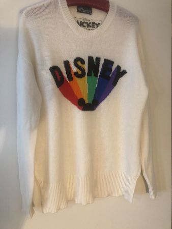 princess pullover grösse 42 cremeweiss wolle disney