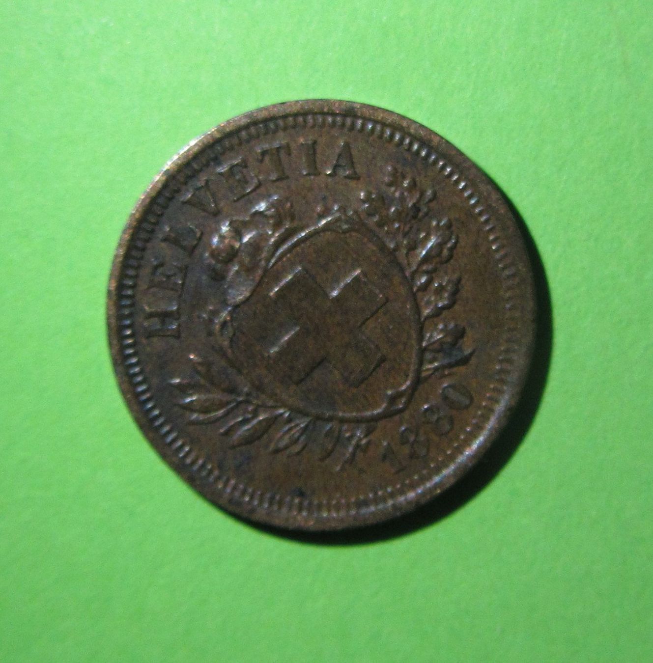 Tutti le monete: 1 Rappen Münze 1880 Selten – Usato da Malters venduto da Hausi88 1