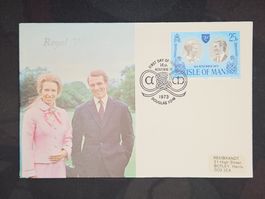 CL25 Enveloppe + Timbre Isle of Man 1973