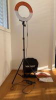 NEEWER LED Ringlicht inkl. Stativ, Farbfilter & Taschen