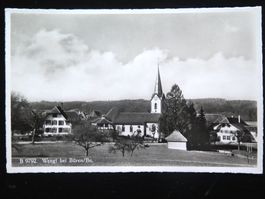 (p) AK WENGI BEI BüREN Kirche und Pfarrhaus