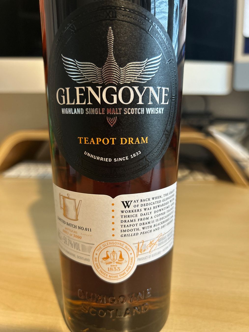 Glengoyne Bevande alcoliche: Glengoyne Teapot-Dram Batch Nr. 11, Nr 803/3000 Single Malt – Nuovo e nell'imballaggio originale da Bertschikon (Gossau ZH) venduto da Dany1486 1