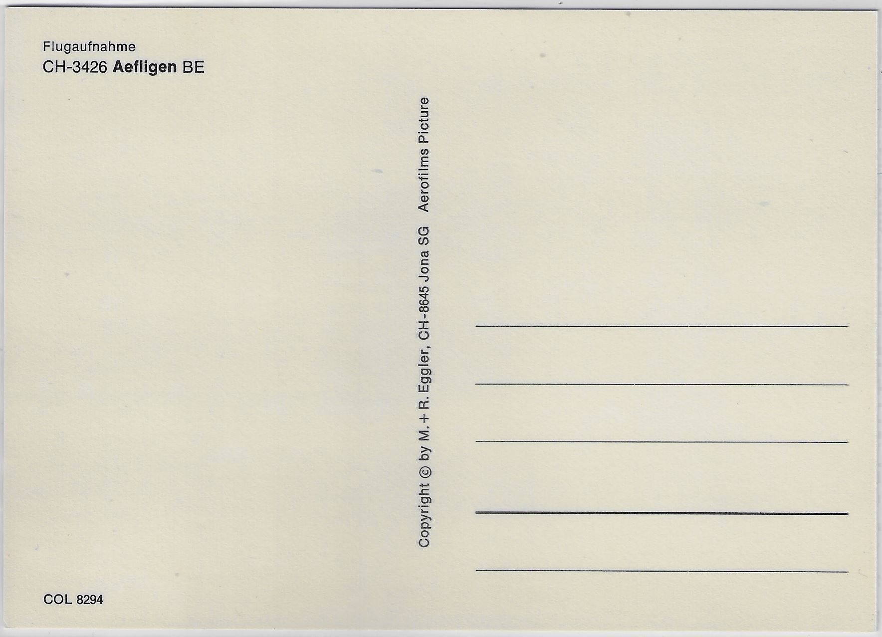 Cartoline postali: Flugaufnahme Aefligen BE – Antico da Ettingen venduto da Kartenplanet 1