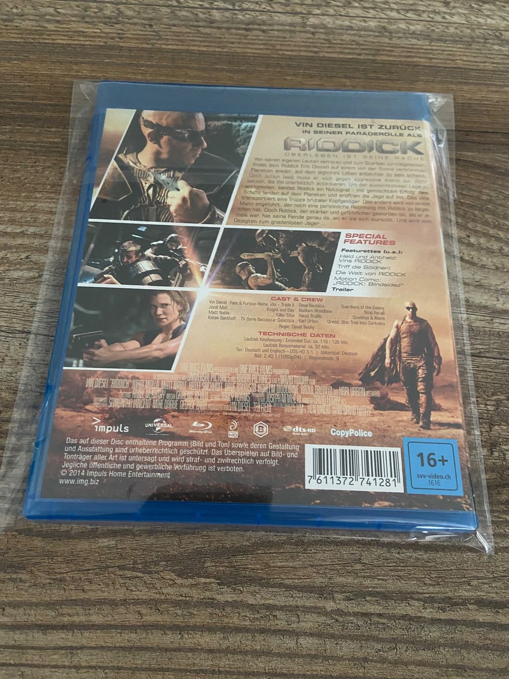 Tutti i DVDs: RIDDICK Extended Cut Blu-ray Top Zustand! – Usato da Hasle LU venduto da P89erni01 1