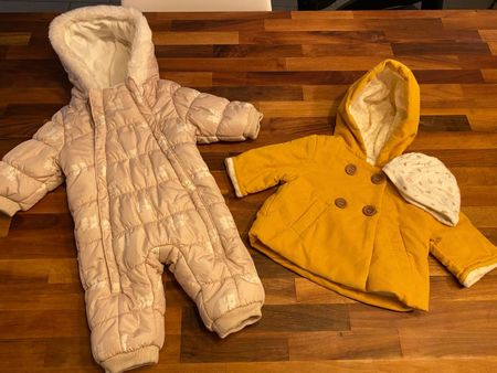 Winterset für Baby: Overall, Jacke und Mütze, Grösse 56