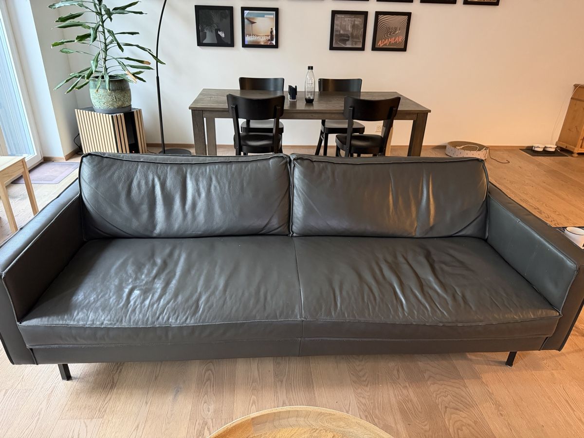 Interio Sofas: Interio TEXADA 3.5er Ledersofa – D'occasion à Richterswil par nomadturk