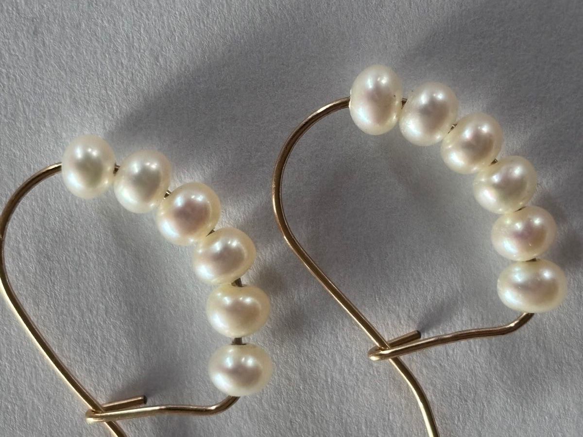 Orecchini pendenti & Orecchini a lobo: White freshwater pears Earrings. – Nuovo (secondo la descrizione) da Dübendorf venduto da S1973E 1