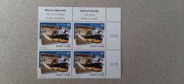 2019  100 Jahre Postauto Chur - Laax Viererblock Postfrisch
