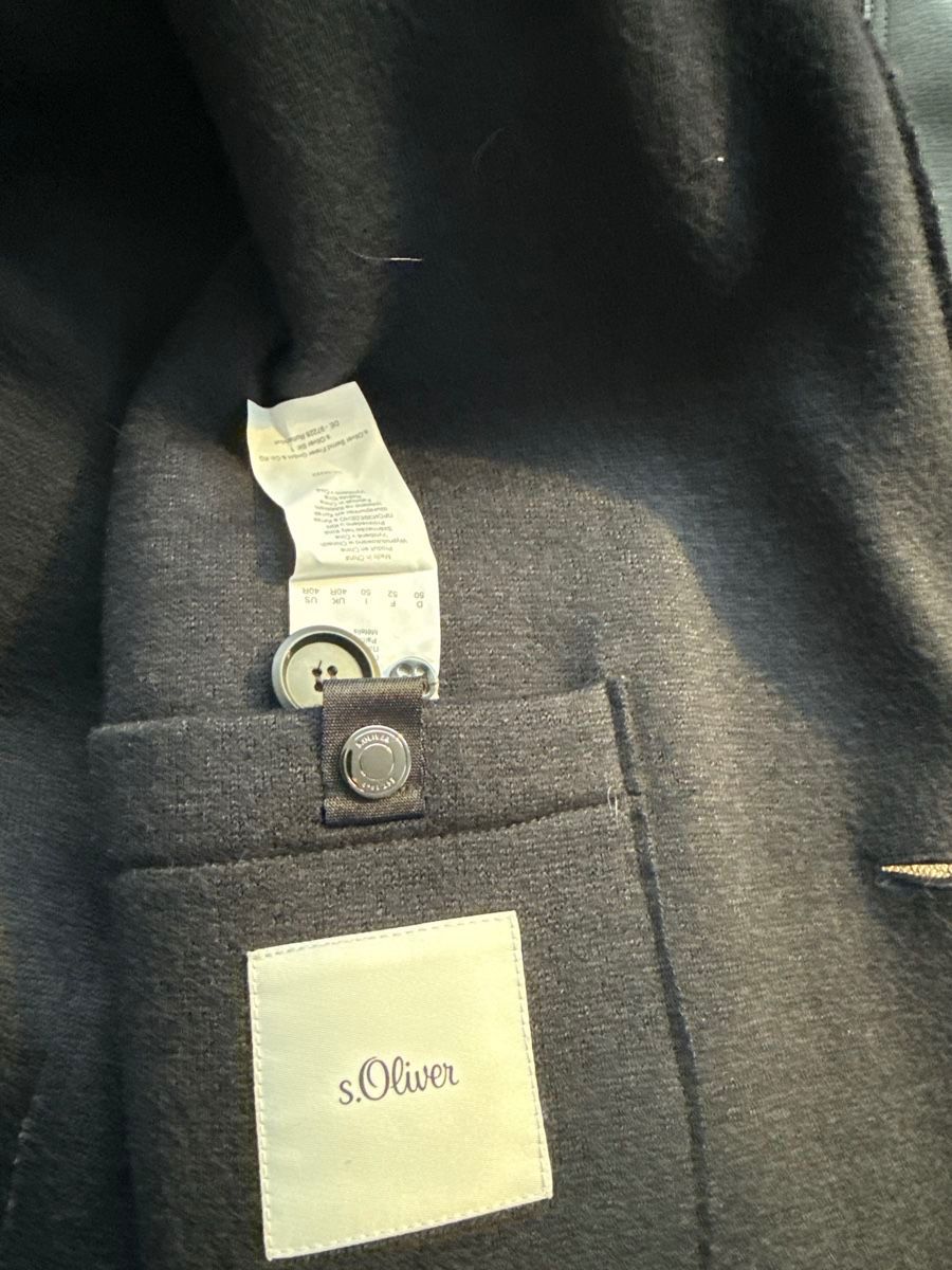 S.Oliver Cappotti: Stylish S.Oliver Wool Coat - Navy Blue - Size L – Nuovo (secondo la descrizione) da Zürich venduto da nad_s27g 1