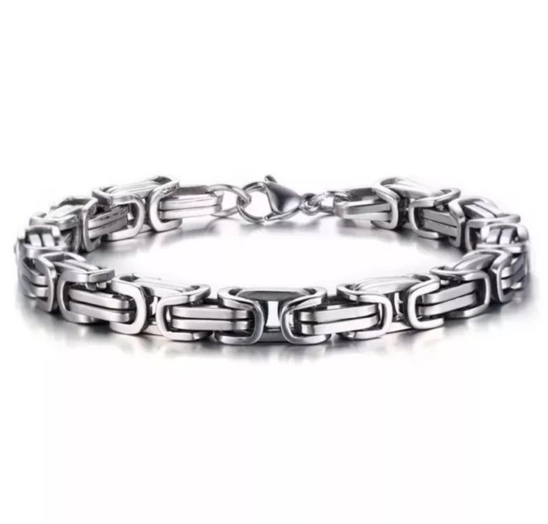 Armband, massiv Edelstahl, 7 Glieder main image 1