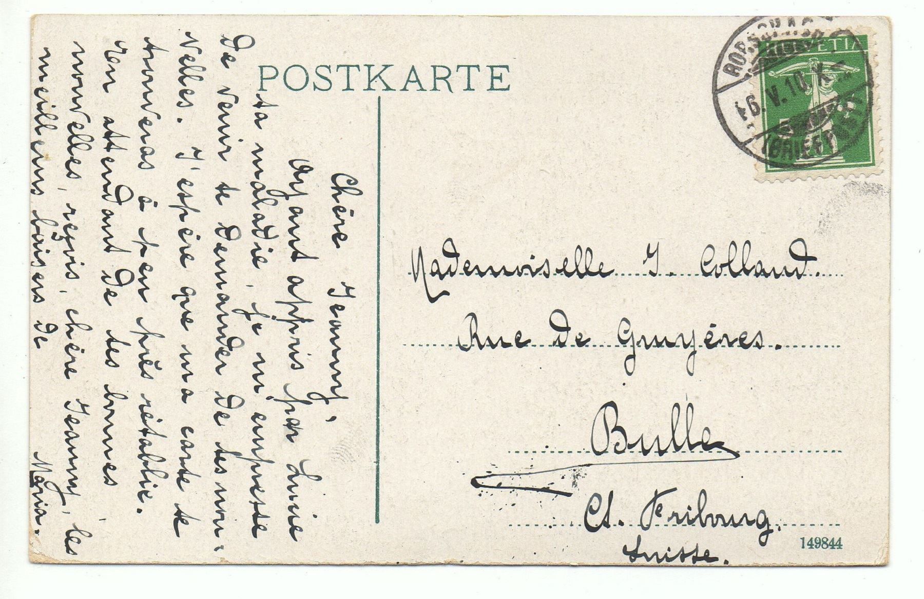 Cartoline postali: RORSCHACH Signalstrasse – Usato da Jona venduto da philajona 1