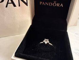 Pandora Ring Stern Silber Grösse 52