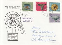 Ballonpost Sommerfest Ottenberg 1974