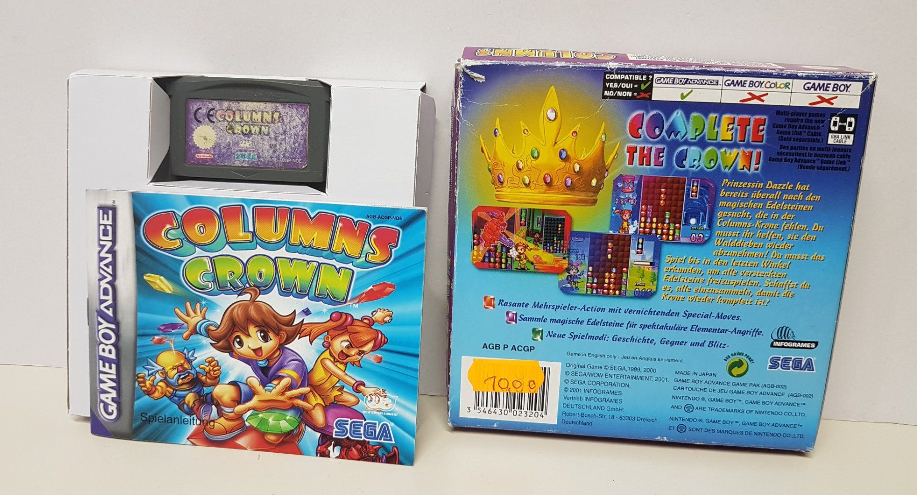 Nintendo Giochi: 😎 Columns Crown  GBA – Usato da Schüpfheim venduto da Games_Spielkonsolen 1
