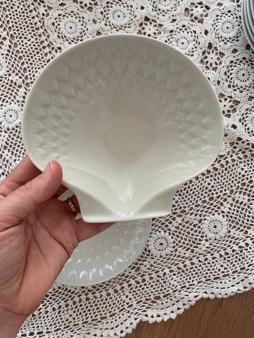 Portasapone: 2 porte-savon porcelaine – Usato da Moutier venduto da chDuplessy 1