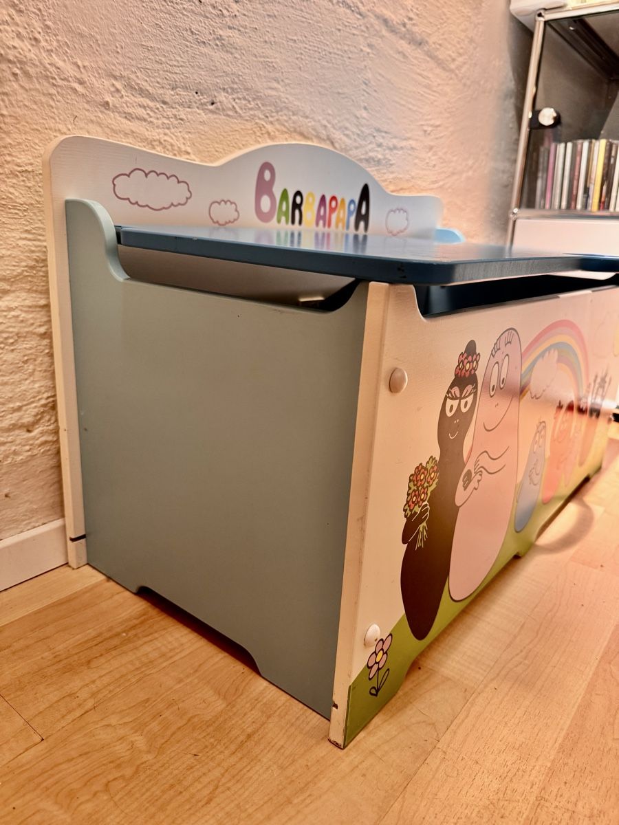 Cassapanche: Spielzeugtruhe Barbapapa Holz – Usato da Forch venduto da Tchoupitoulas 2