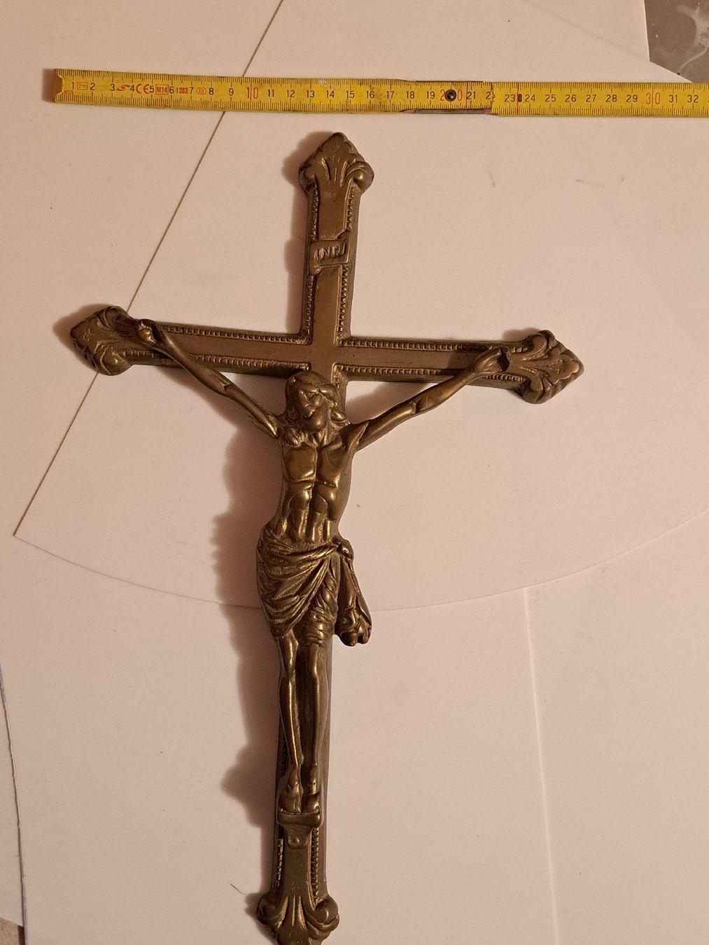 Statuette: Crucifix in Messing – Usato da Wettingen venduto da ML03 3